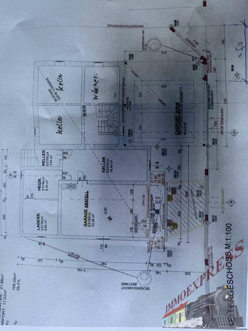 Kellergeschoss Plan