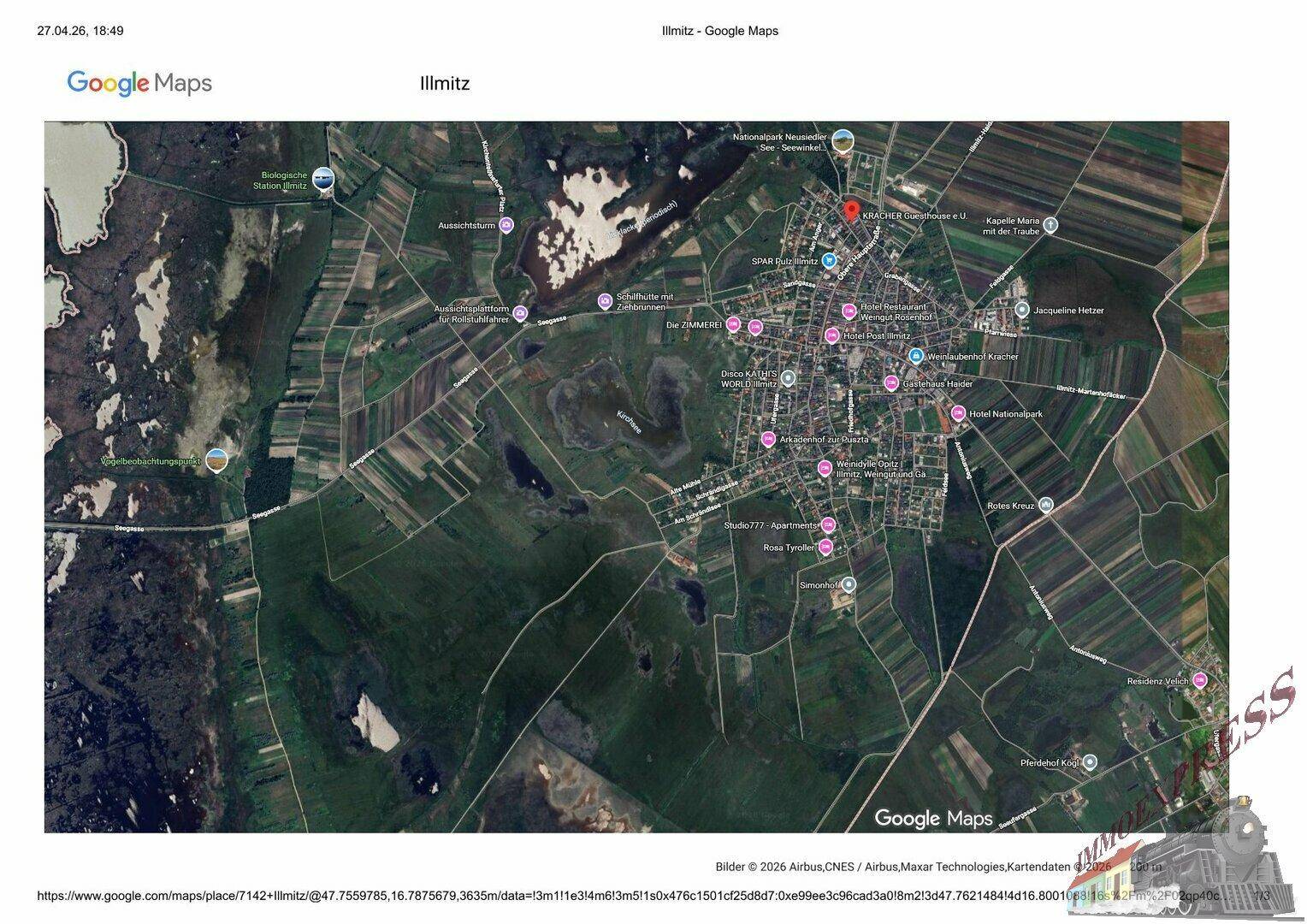 Illmitz -Ort Google Maps