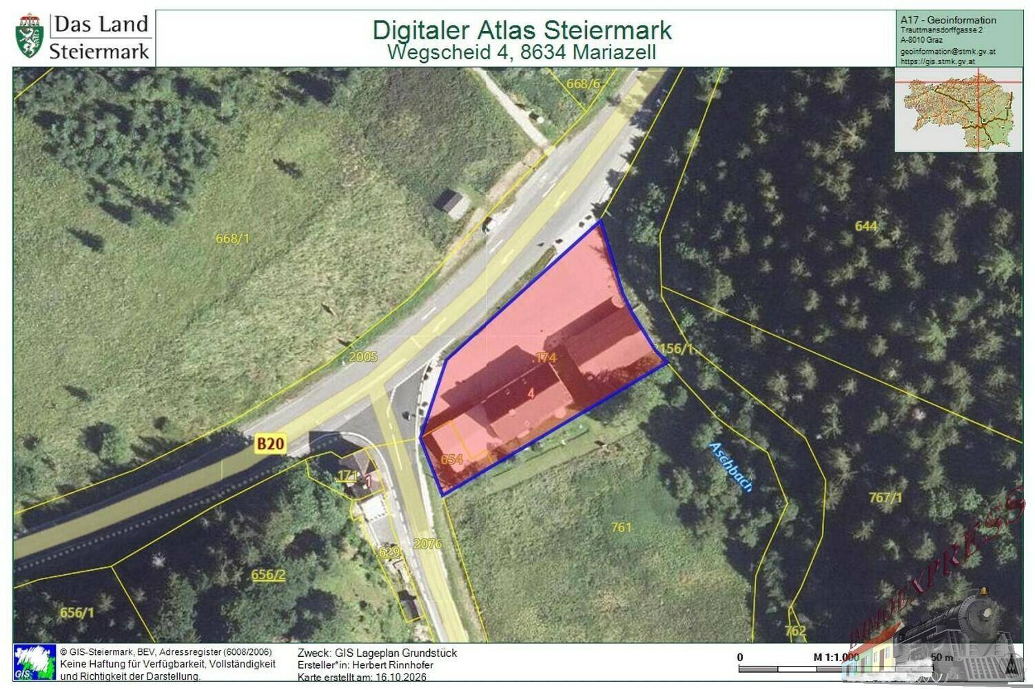 19 GIS Lageplan Grundstück