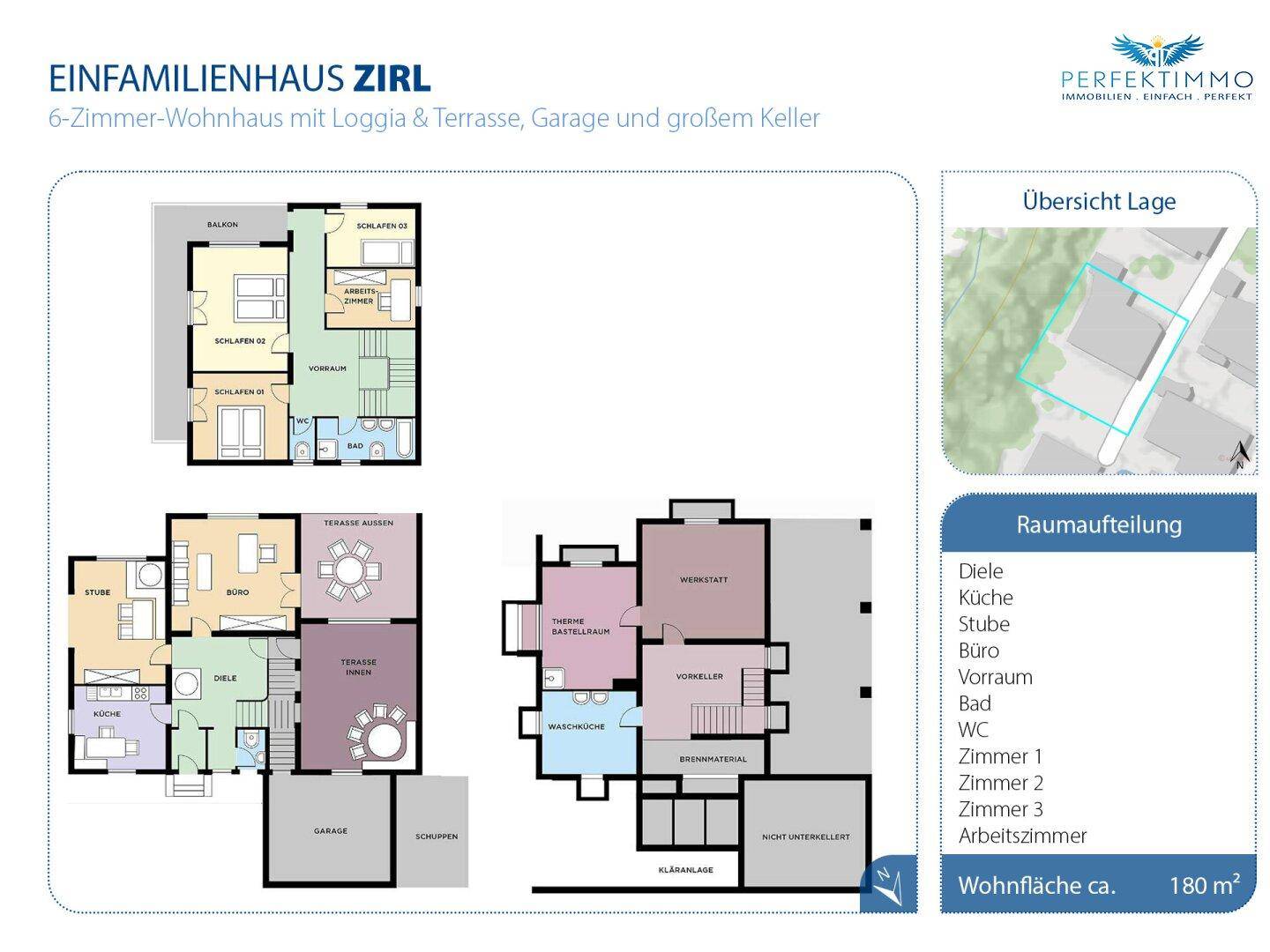 Detaillierter Grundriss eines Einfamilienhauses mit Raumaufteilung und Flächenangaben.