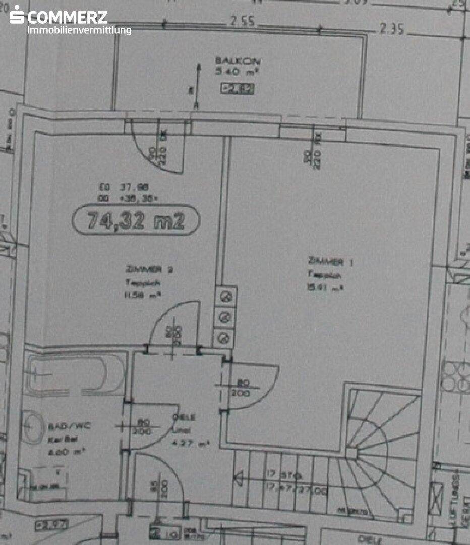 Geförderte Maisonettewohnung - Ansicht 2