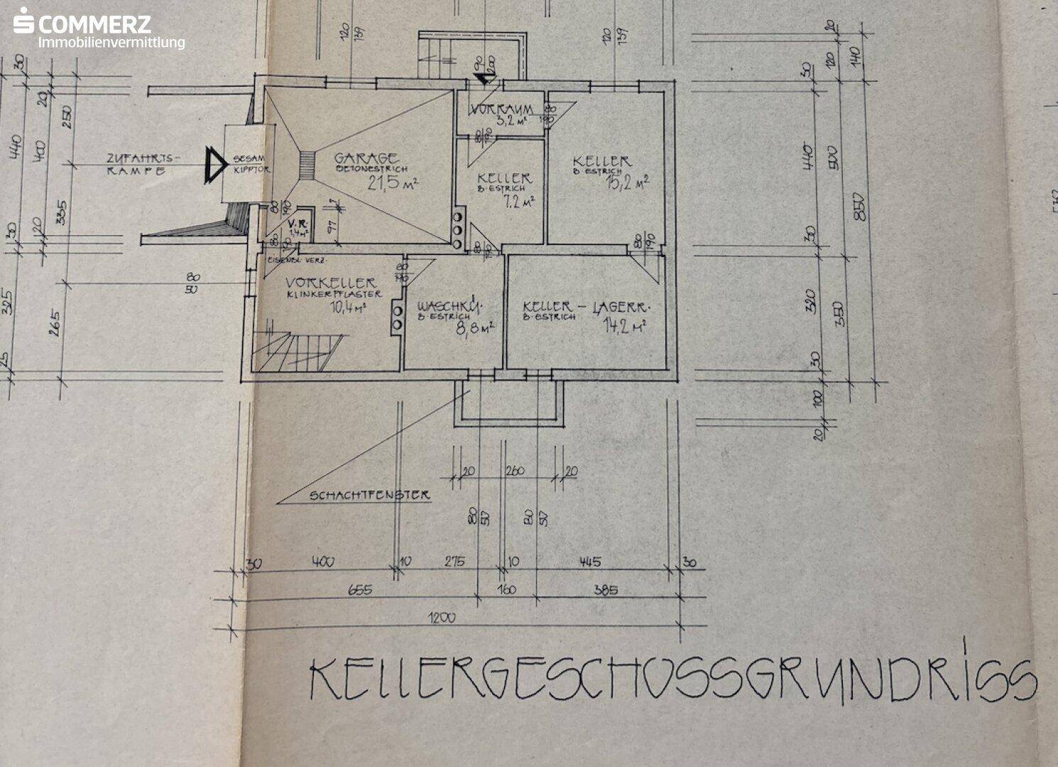 Plan Kellergeschoss