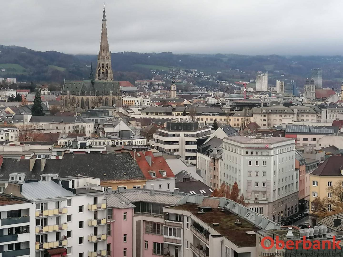 Blick über Linz Richtung Pöstlingberg