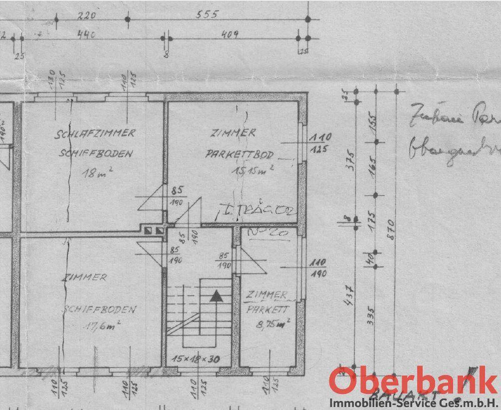 Grundrissplan 1. Stock