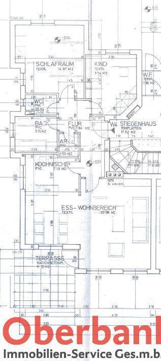 Detaillierter Grundriss mit Raumaufteilung, inklusive Schlafzimmer, Kinderzimmer und Wohnbereich.