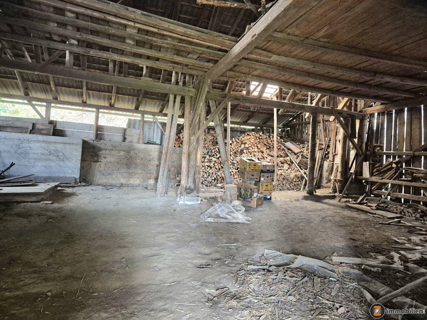 Die geräumige Scheune