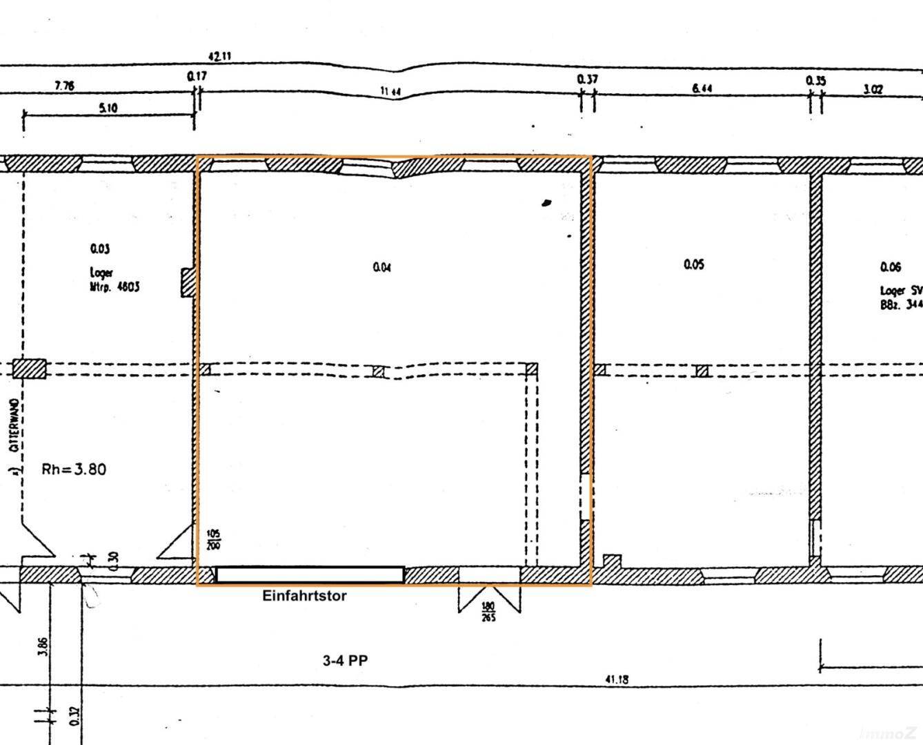 Grundriss Werkstatt