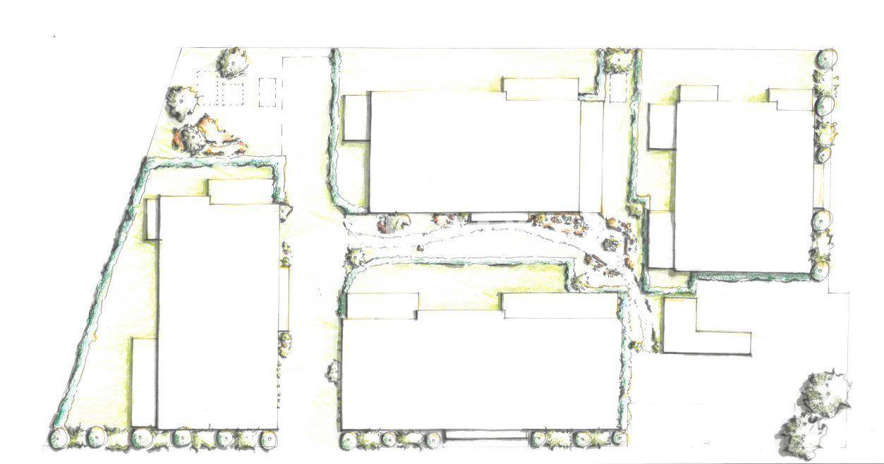 Zeichnung Außenanlage