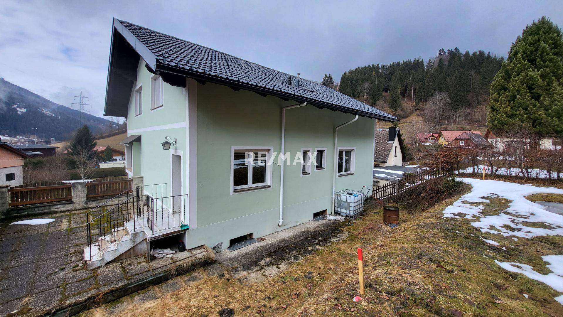Haus von hinten