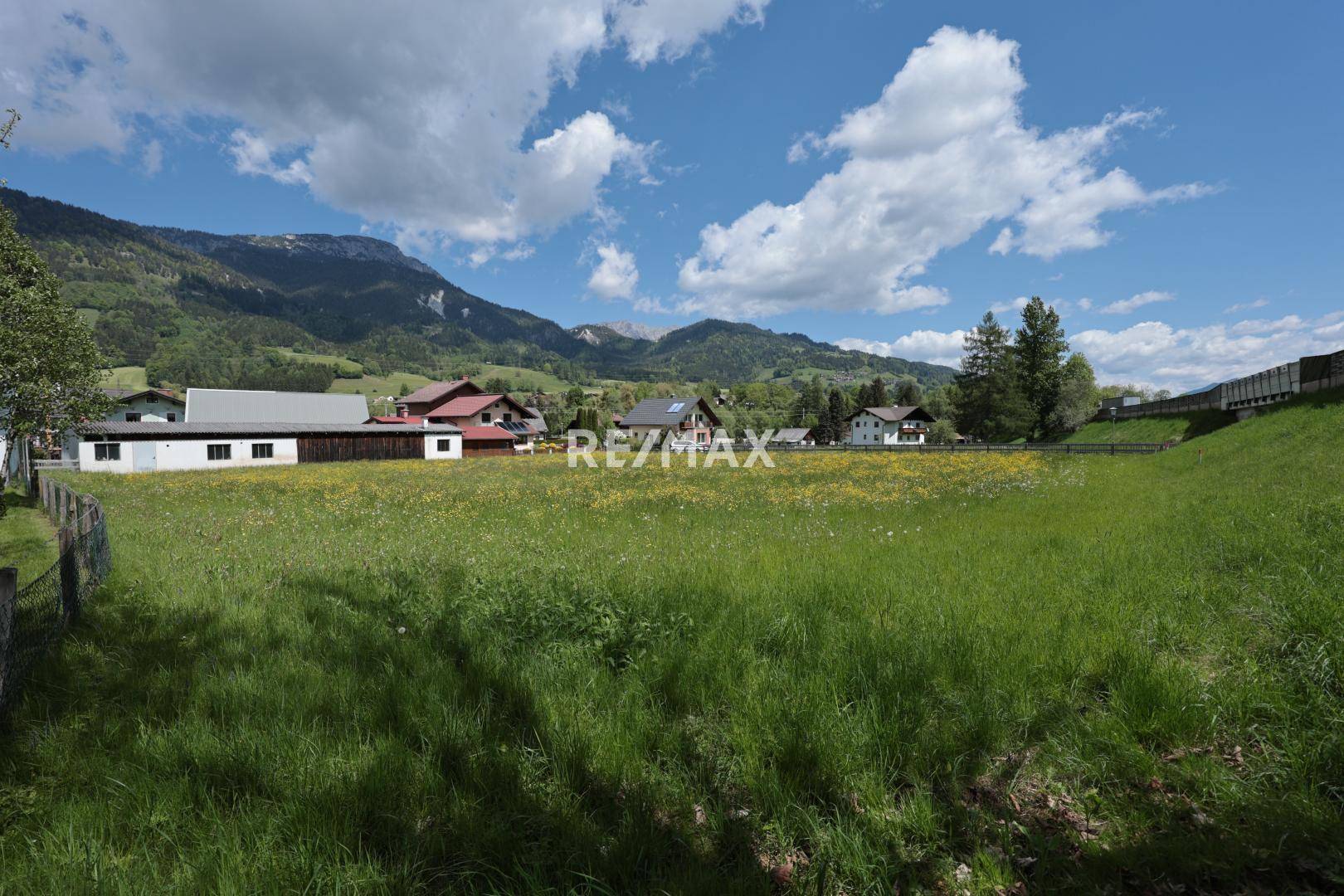 das unbebaute Grundstück Blick Richtung Nordosten