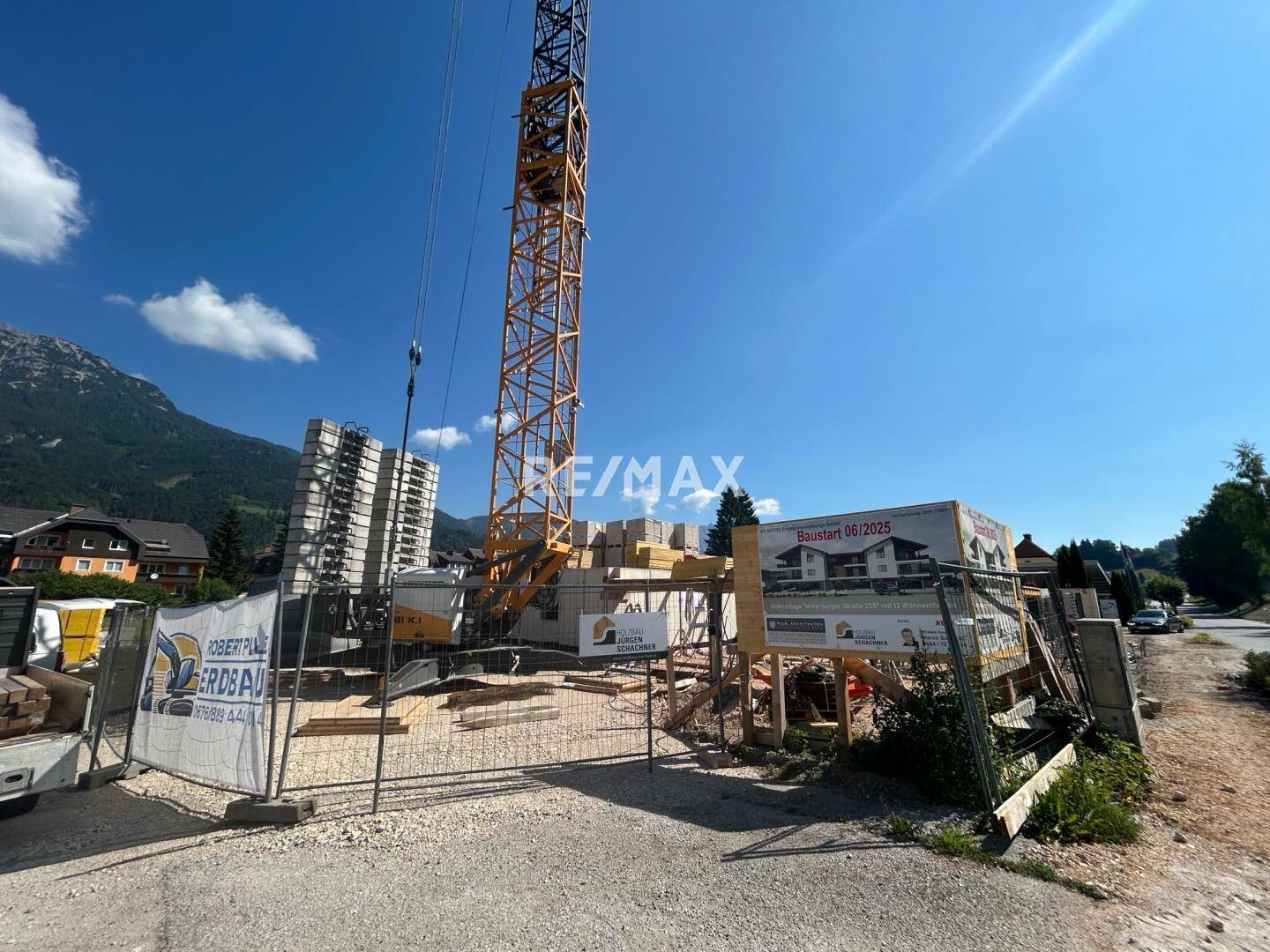Die Baustelle läuft auf Hochtouren