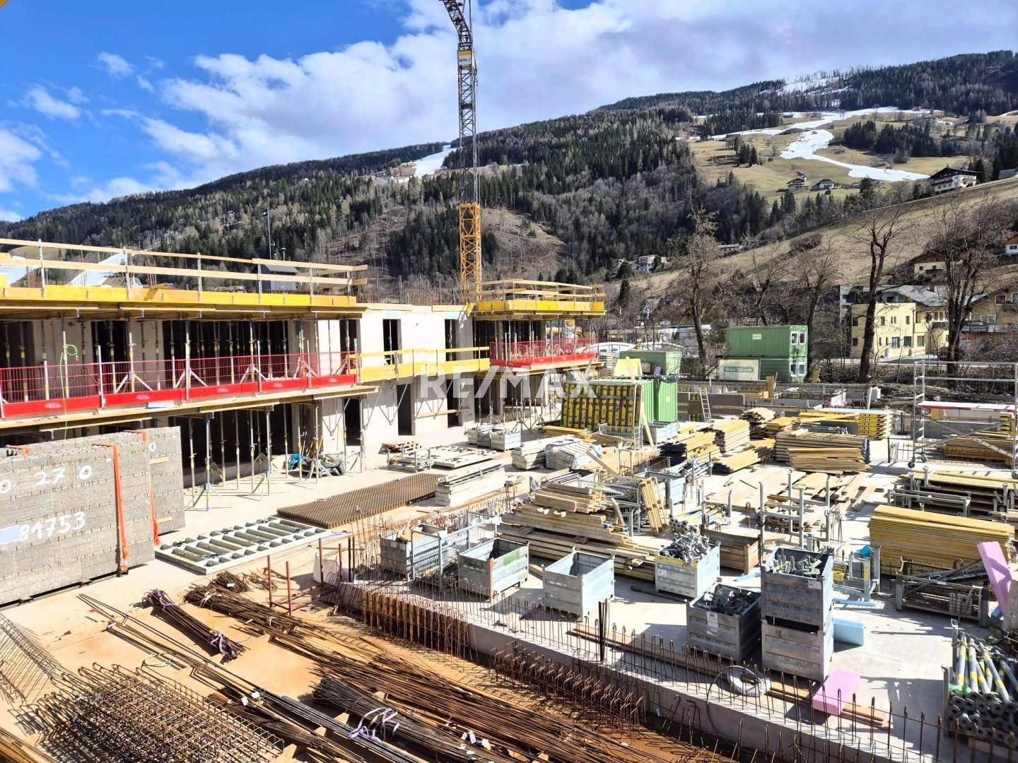 Baufortschritt März 2025 Wohnpark Schladming