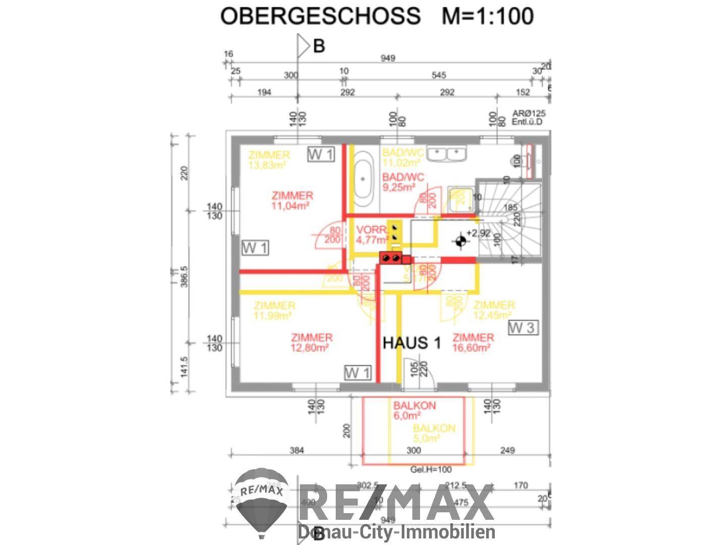 Plan Obergeschoss