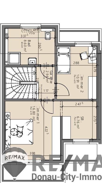 06. Doppelhaushälfte 2301 Mühlleiten Plan OG