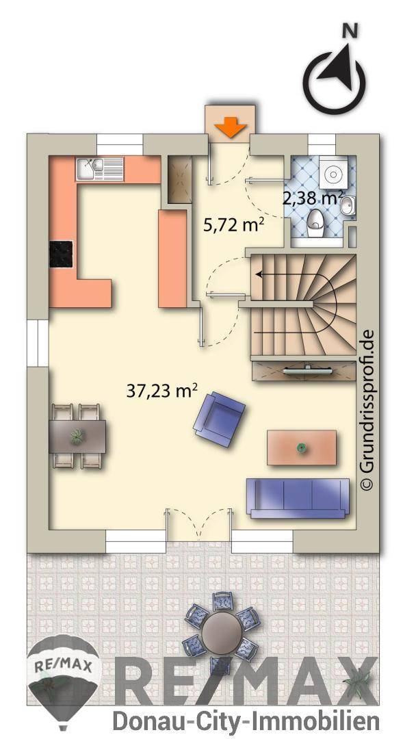 18. EG Grundriss möbliert