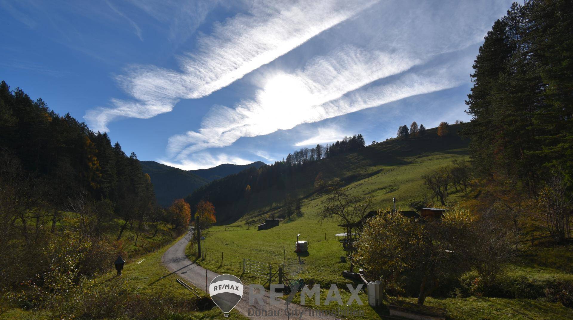 Traumhafte Landschaft vor dem Haus