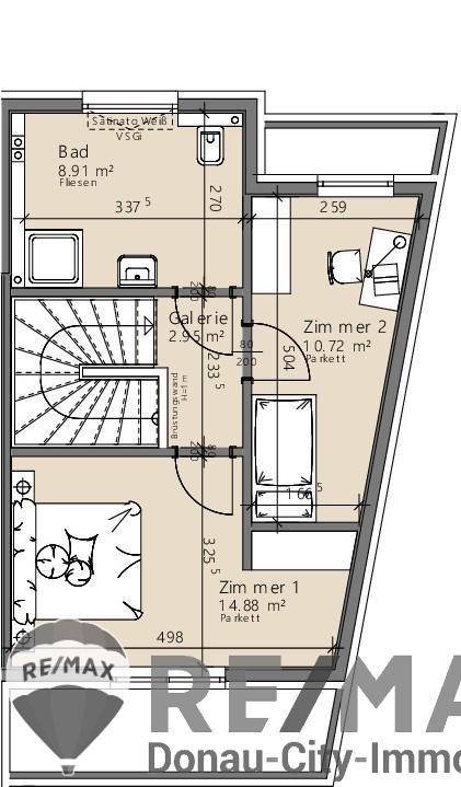 06. Doppelhaushälfte 2301 Mühlleiten Plan OG