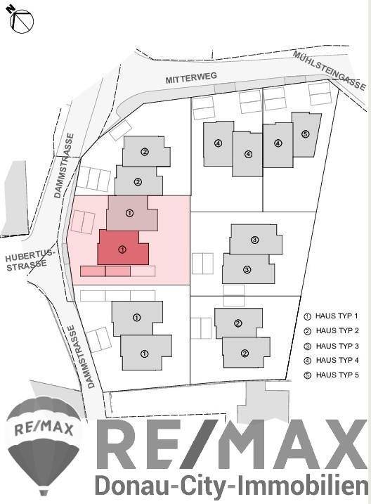 08. Doppelhaushälfte 2301 Mühlleiten Lageplan