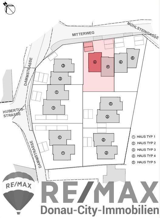 08. Doppelhaushälfte 2301 Mühlleiten Plan Lageplan