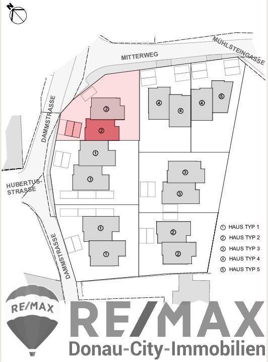 08. Doppelhaushälfte 2301 Mühlleiten Lageplan