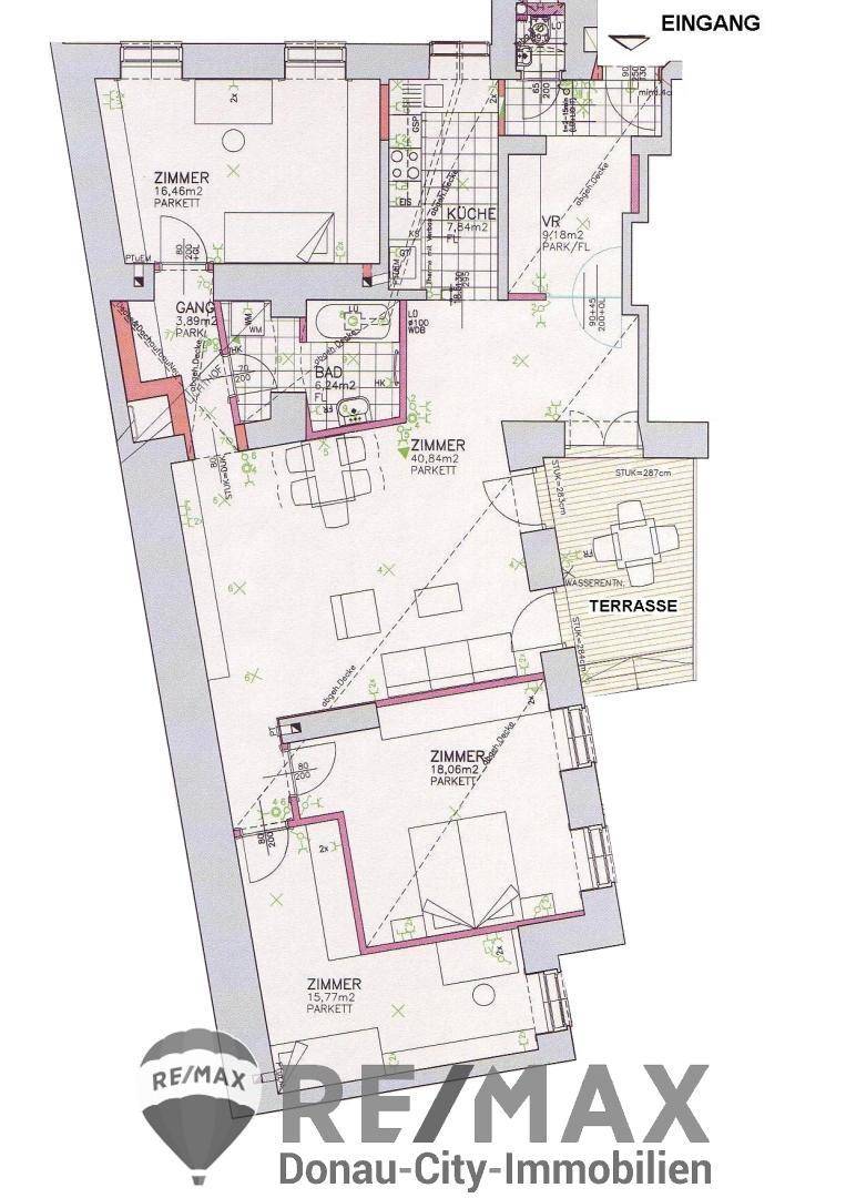 22. Eigentumswohnung 1080 Wien - Grundriss