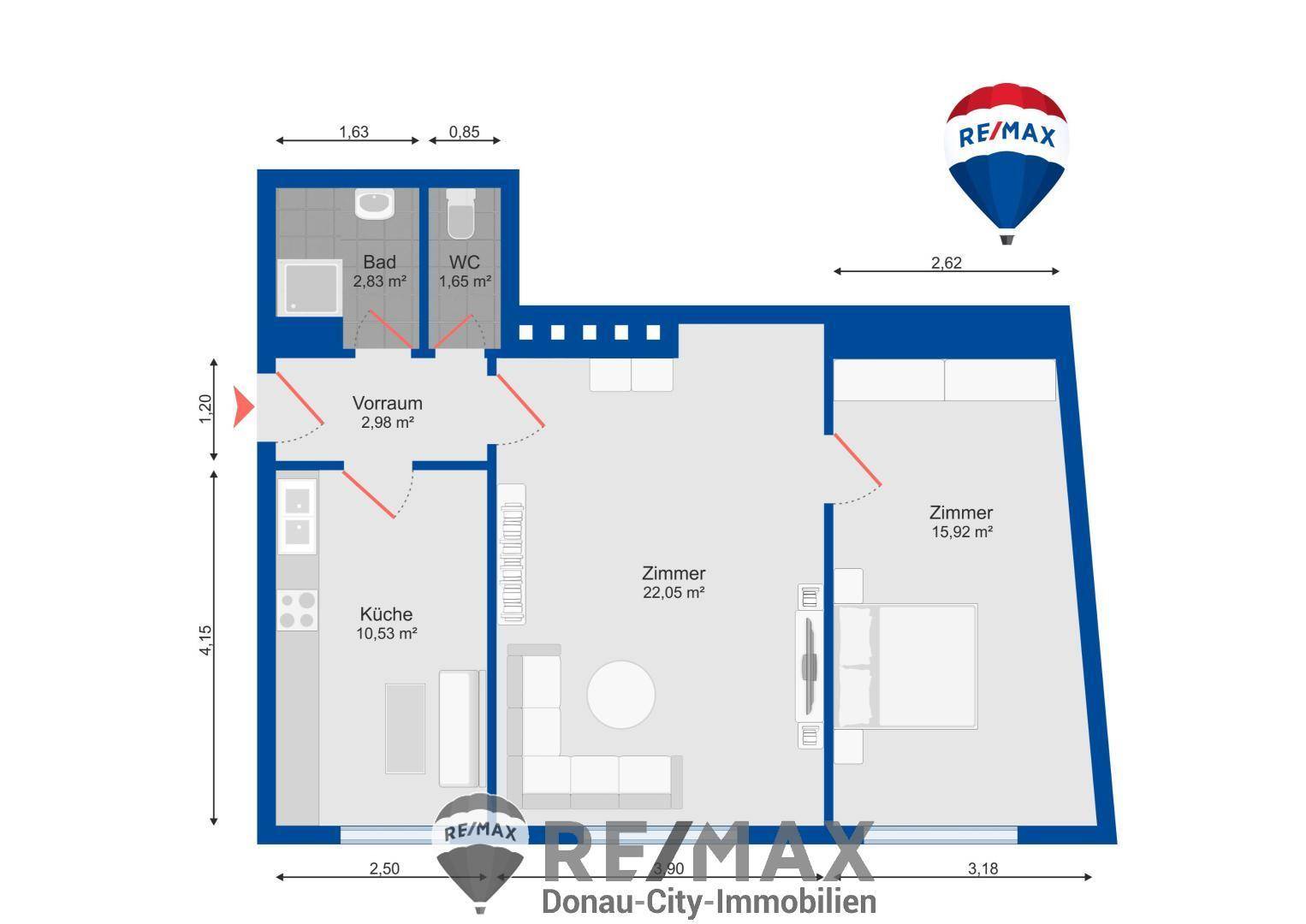 06. Eigentumswohnung 1110 Wien - Grundriss