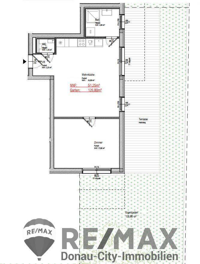 11. Eigentumswohnung 1220 Wien - Grundriss