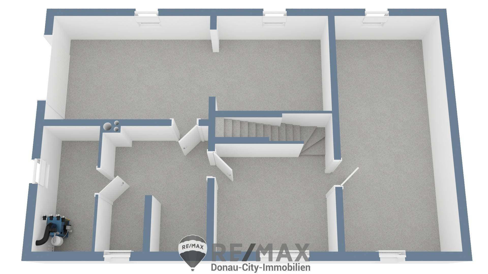 3D Grundriss Kellergeschoß