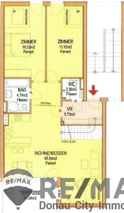 30. Eigentumswohnung 1220 Wien - Grundriss EG