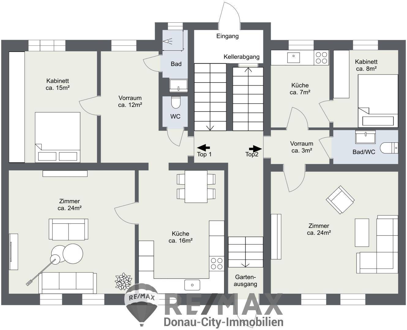 Erdgeschoss - 2D Floor Plan