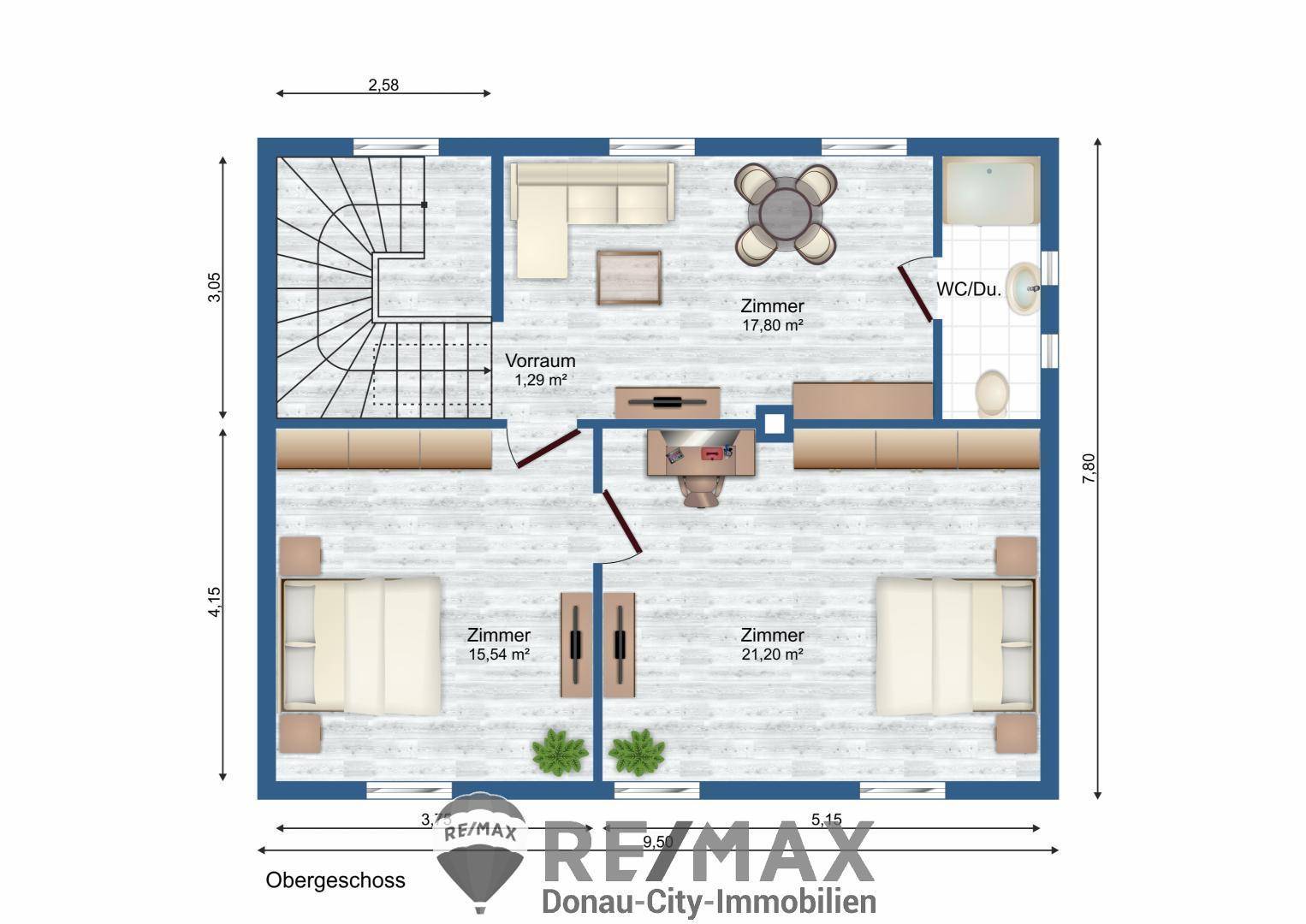 12. Einfamilienhaus 1230 Wien - Grundriss OG