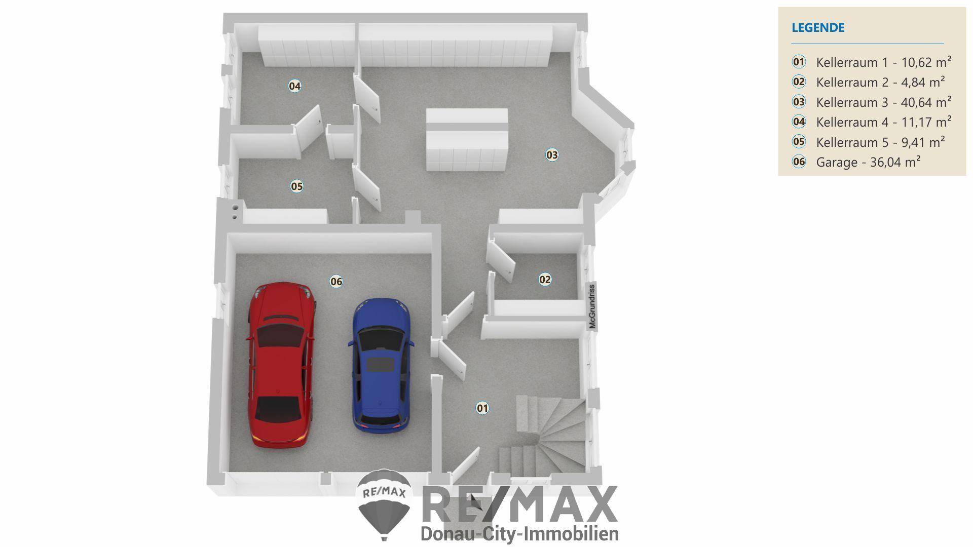 Plan Garage und Keller