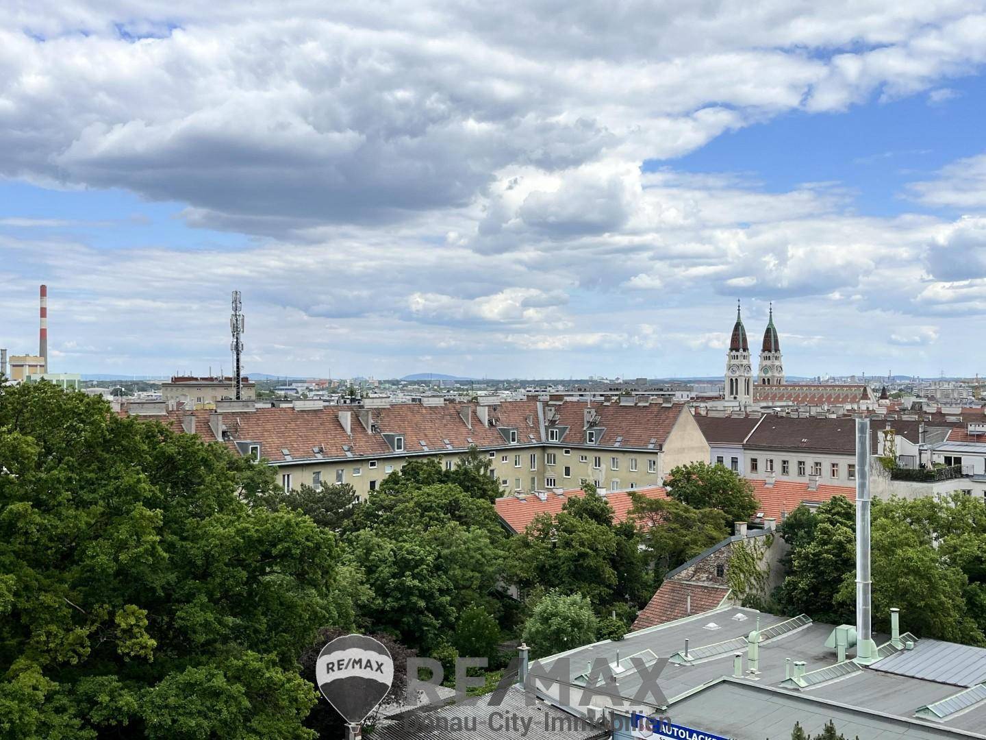 Fernblick von der Dachterrasse
