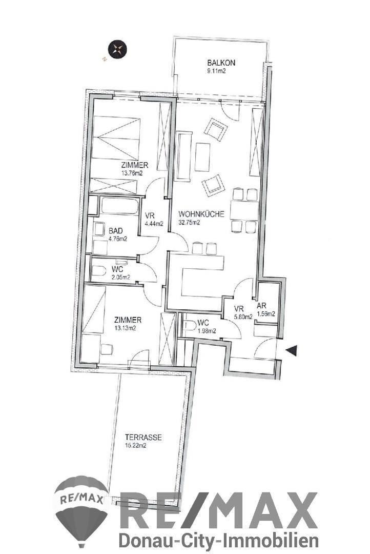 25. Eigentumswohung 1210 Wien - Grundriss