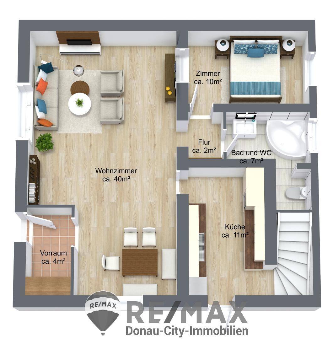 3D Floor Plan EG