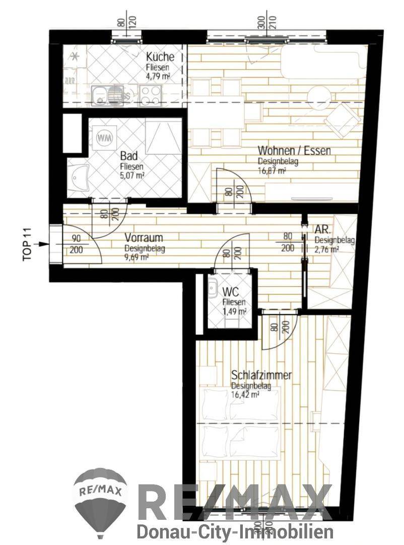 06. Mietwohnung 1110 Wien - Grundriss