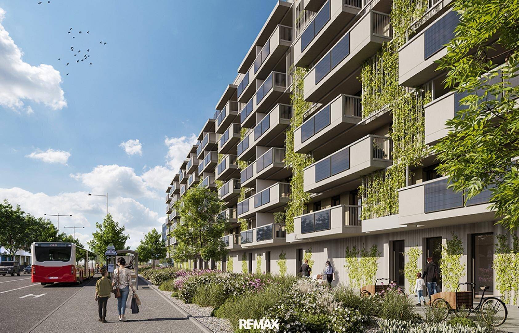 Strassensicht| ETW 1220 Wien KI bearbeitet