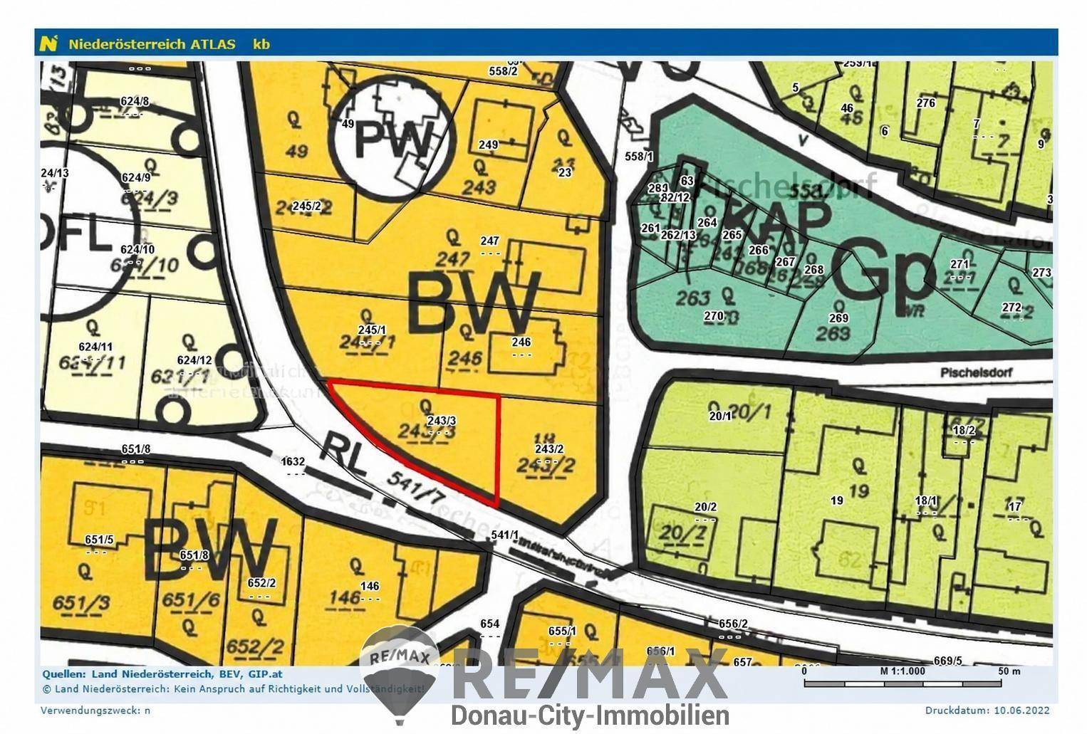 03 Flächenwidmung 761 m² Baugrund