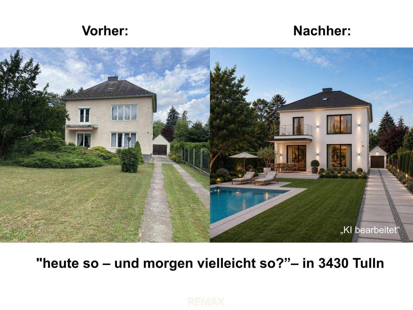 EFH 3430 Tulln - Ansicht Garten