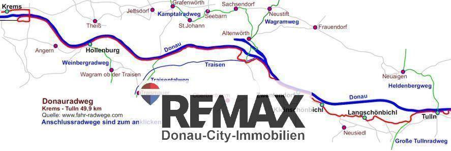 Route Donauradweg Krems-Tulln
