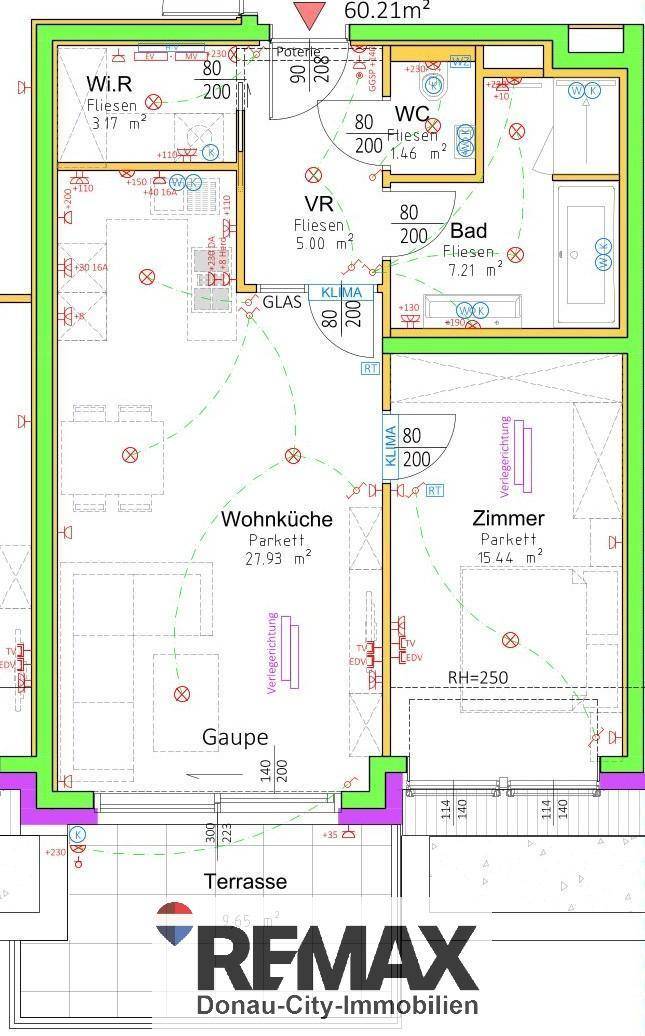 14. Eigentumswohnung Wien - Donaustadt - Grundriss