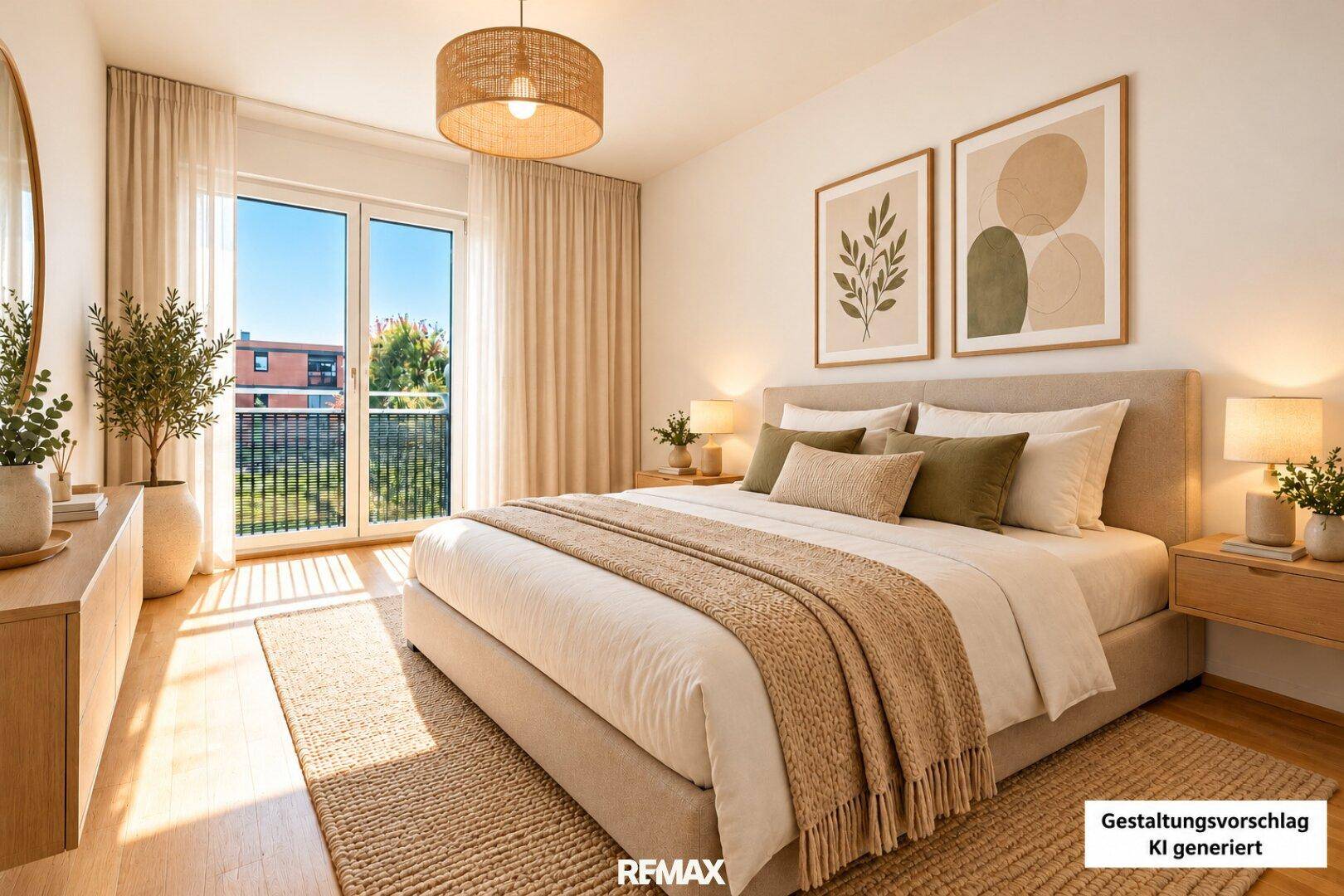 Schlafzimmer, Gestaltungsvorschlag