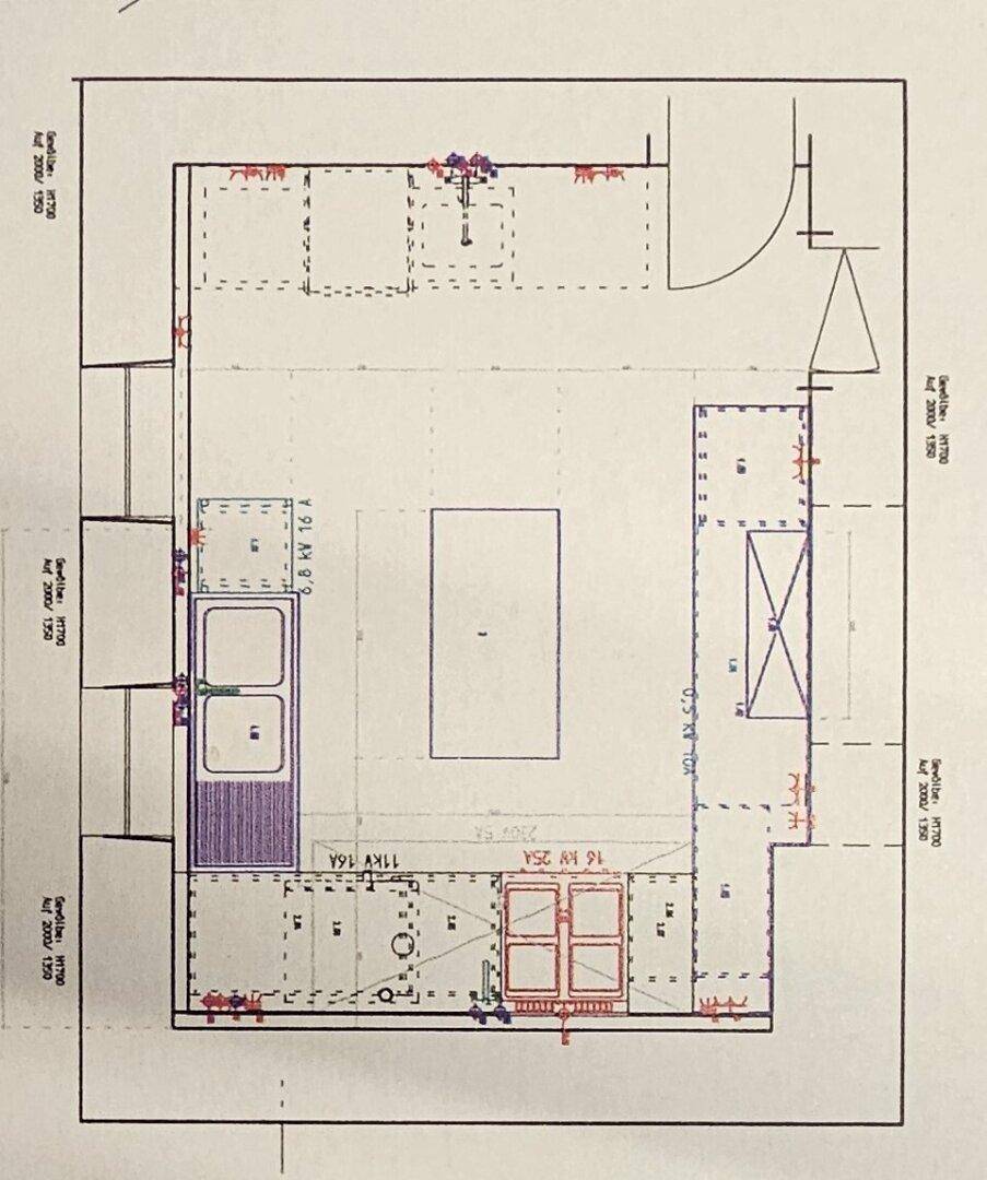 Plan - Küche - Zlan - pachten