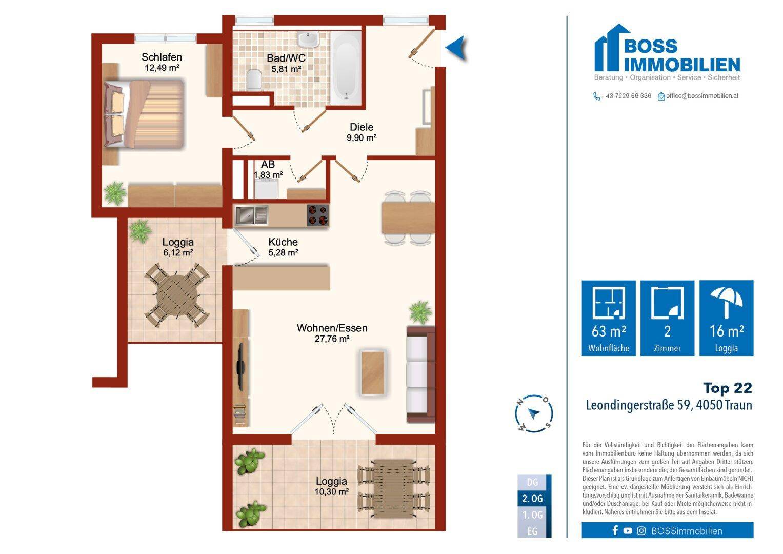 Grundriss_Leondingerstraße 61_Top 22