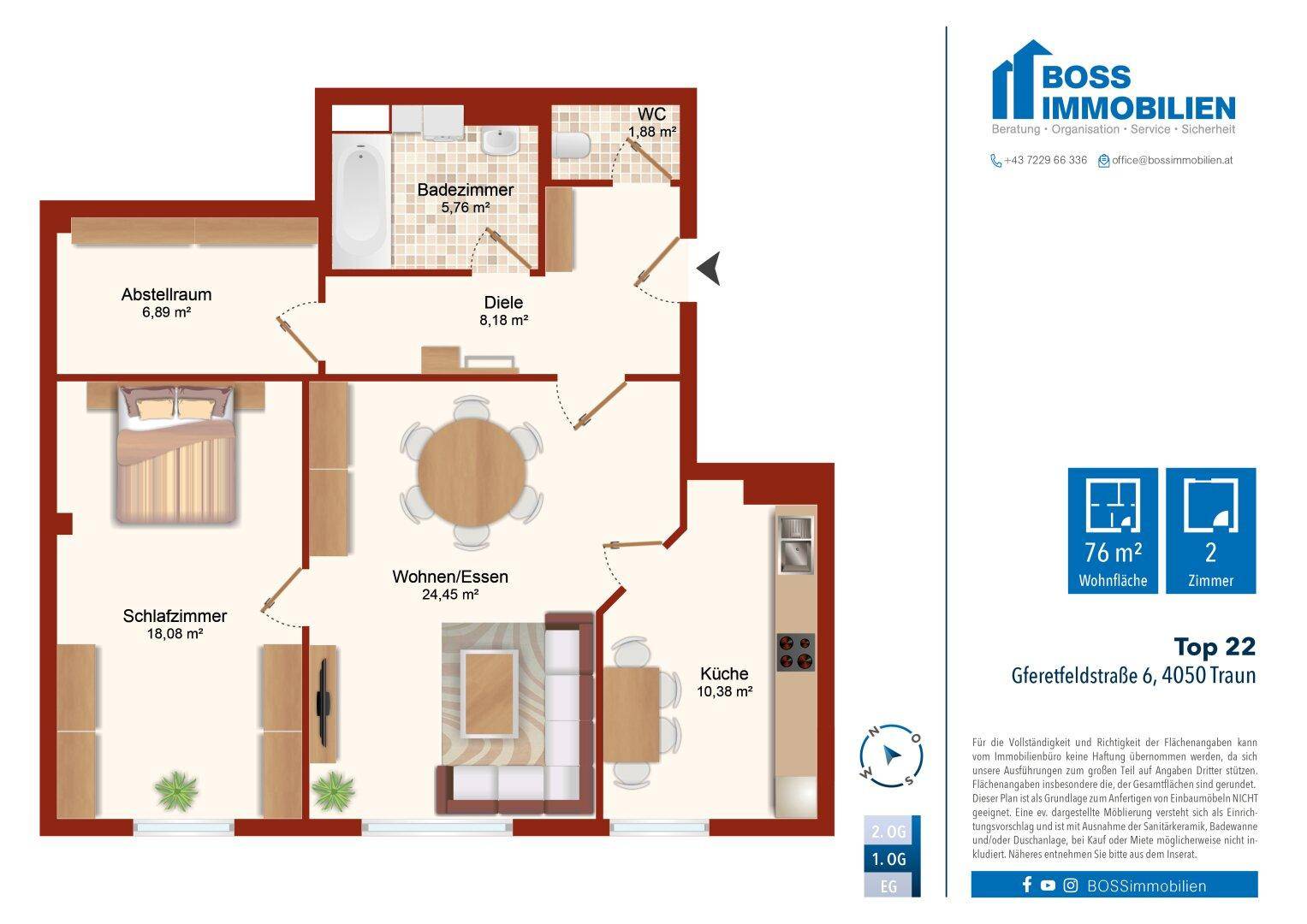 Grundriss Gferetfeldstraße 6_Top 22