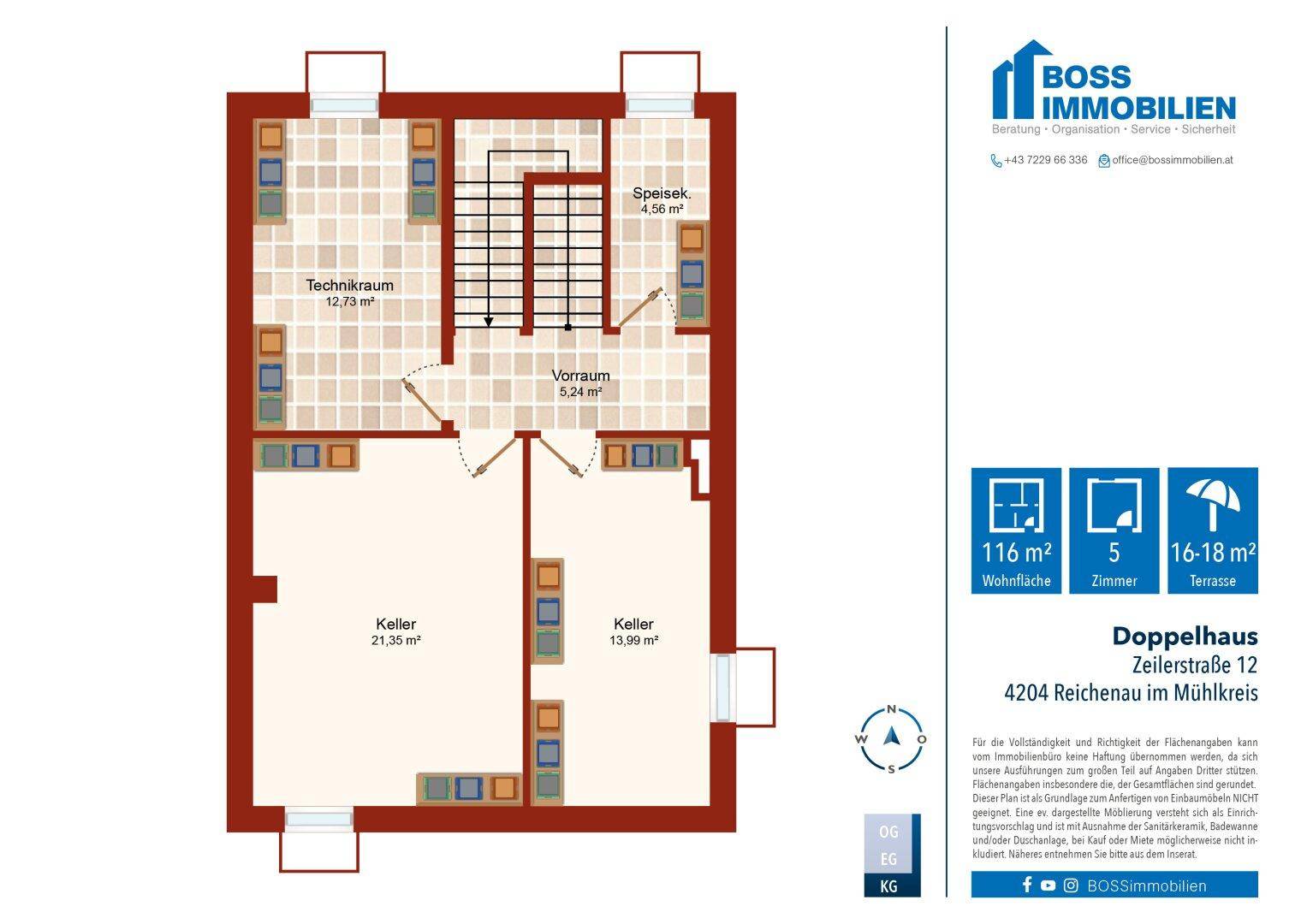 Grundriss Zeilerstraße 12_linkes Haus_KG