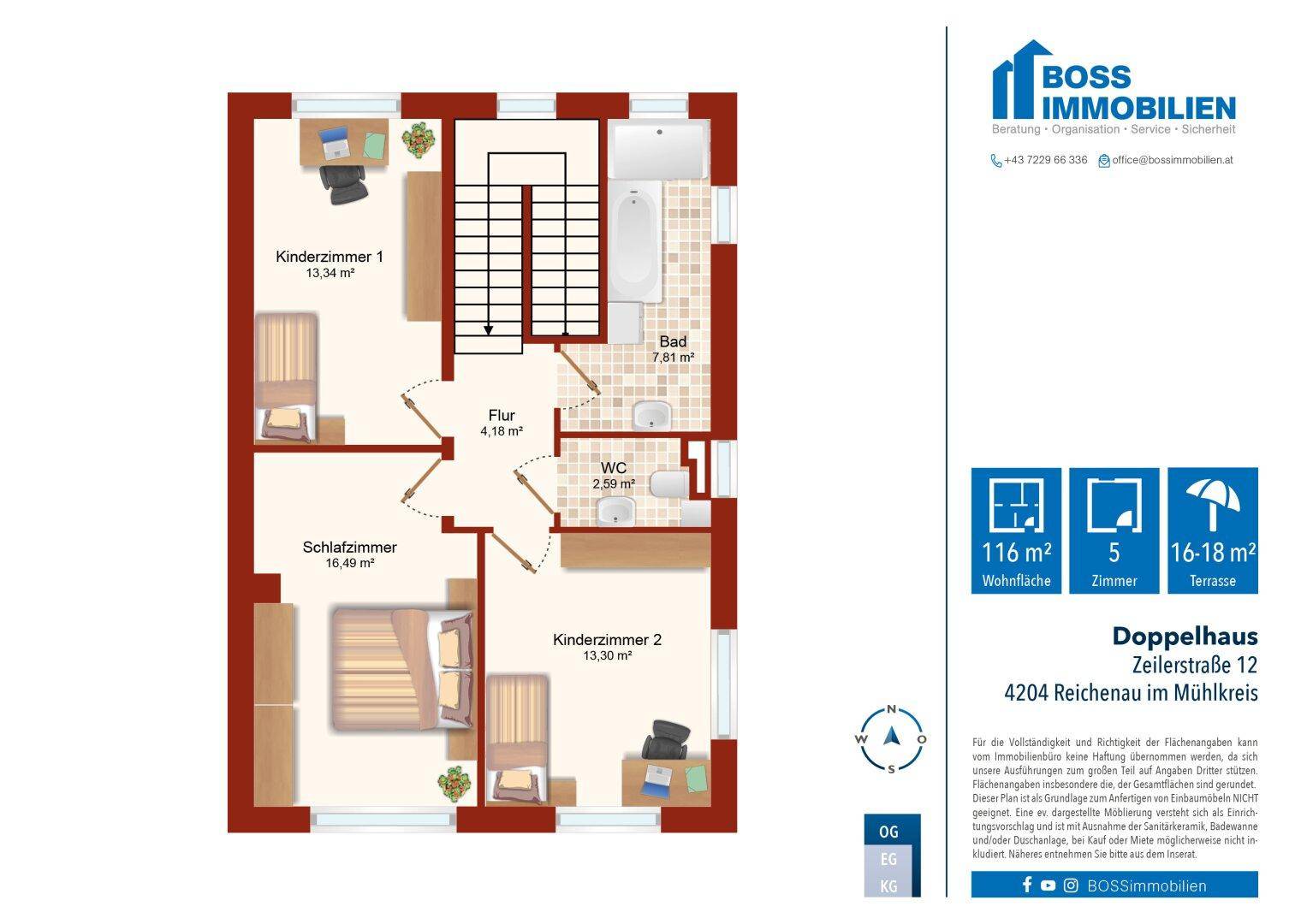 Grundriss Zeilerstraße 12_linkes Haus_OG