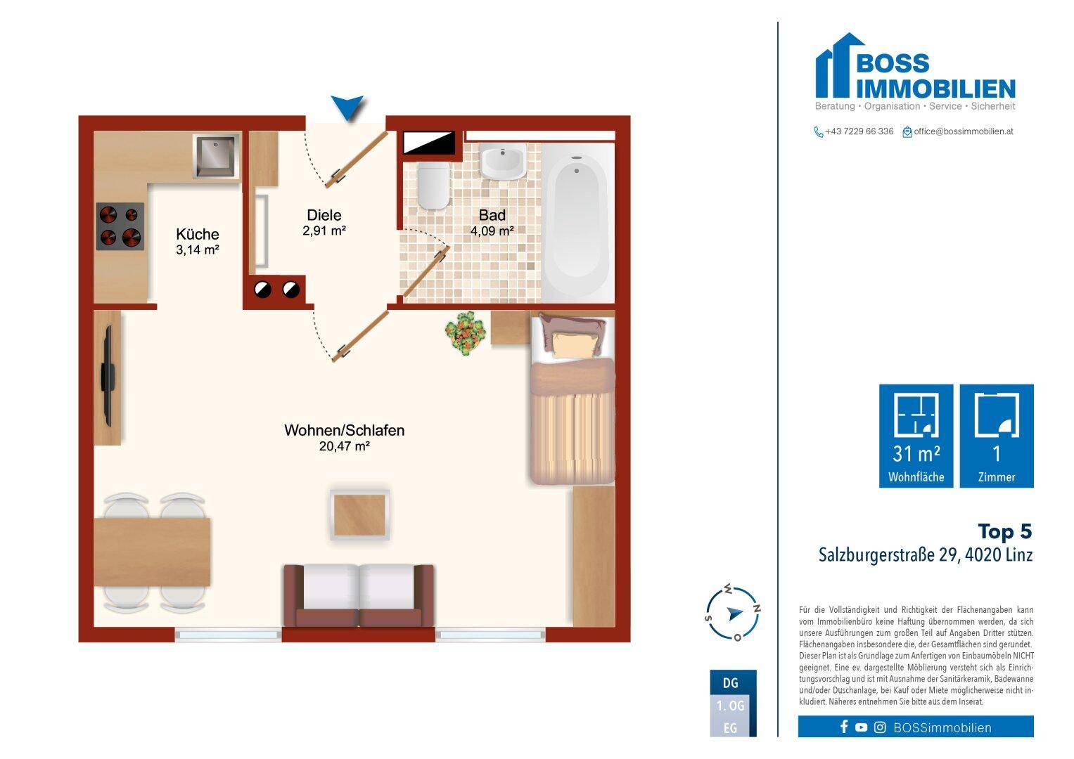 Grundriss Salzburgerstraße 29_Top 5