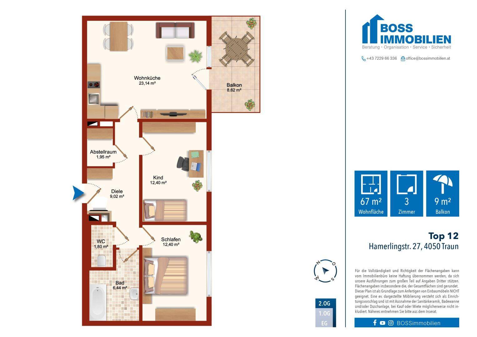 Grundriss_Hamerlingstraße 27_Top12