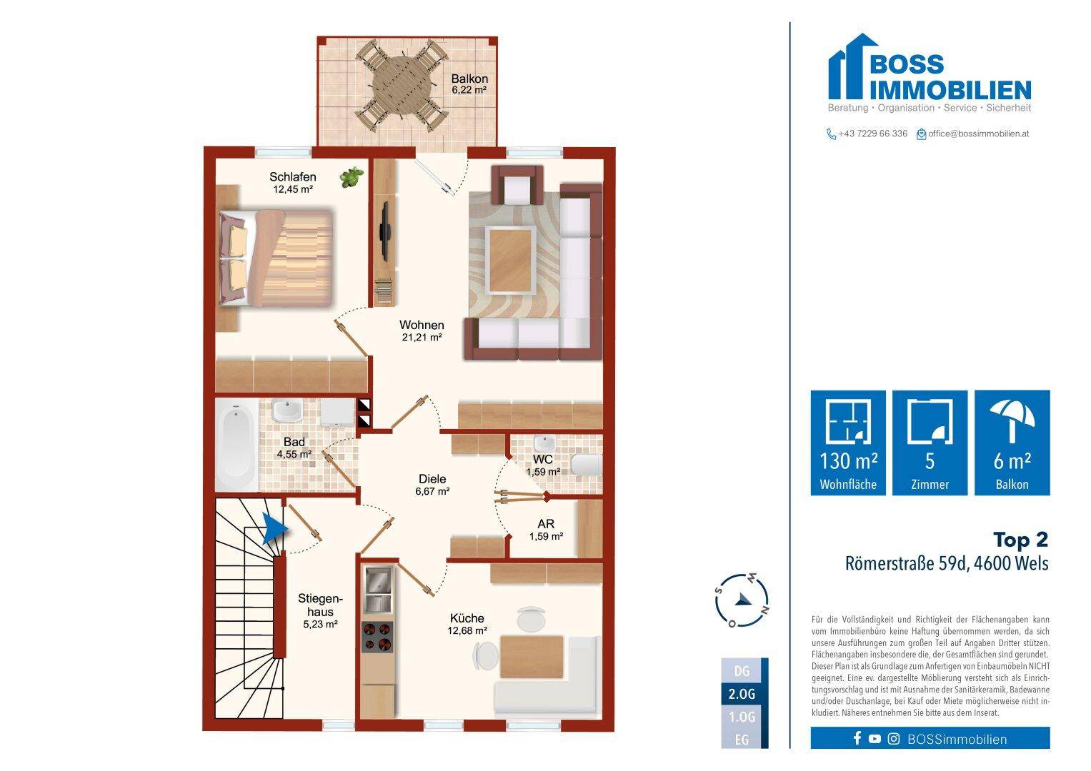 Grundriss Römerstraße 59_Top2-OG